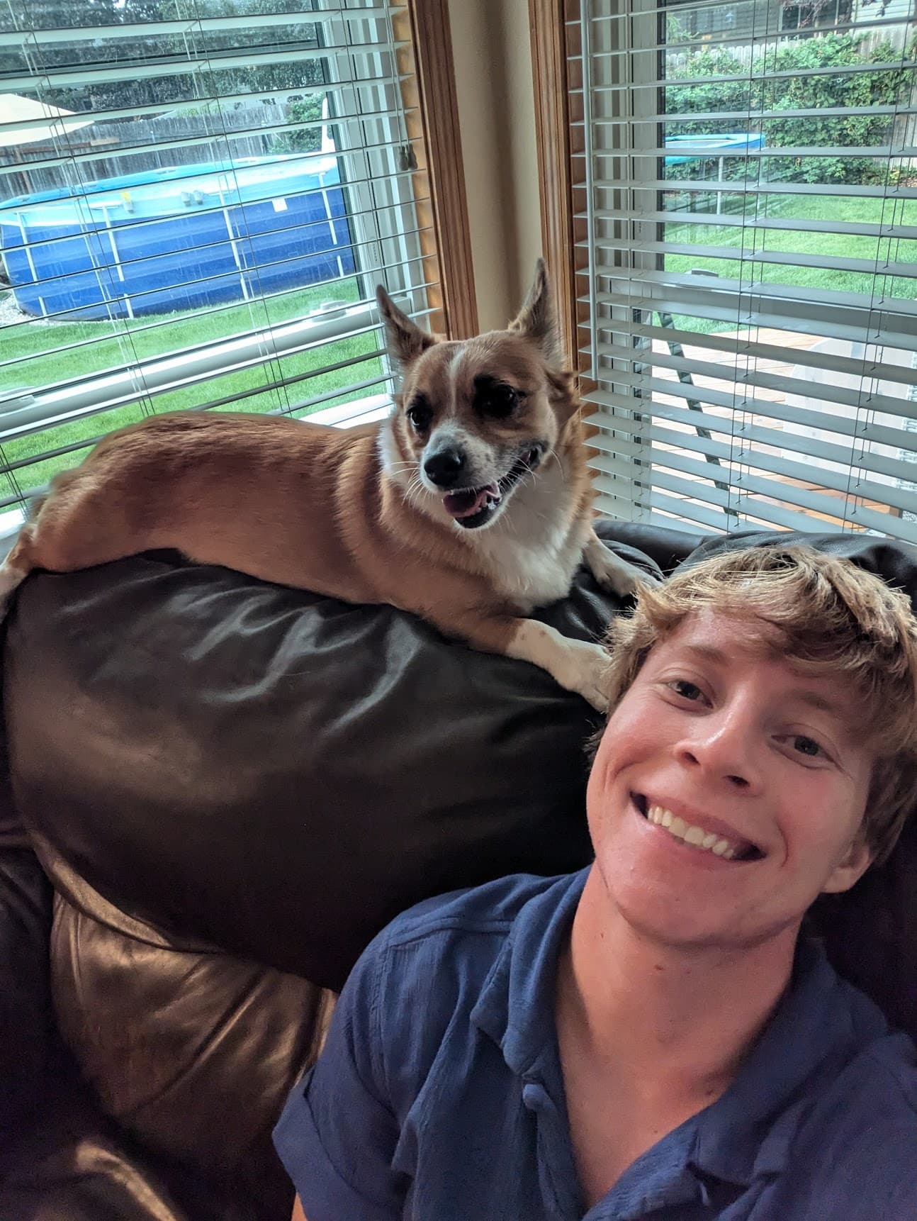 photo of me with my dog, Abba